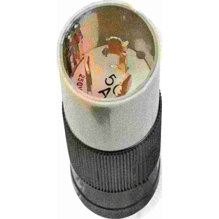 Marinco Straight Blade Plug, Non-NEMA, 50 A, 600V AC/250V DC, 3 Pole 3765N